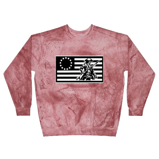 1776 Militia Skull Flag LIKE US ON FB #USAPatriot Blast Sweatshirts