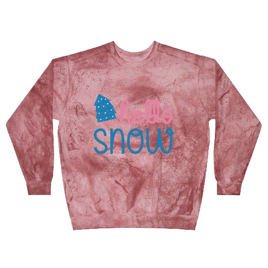 Winter Season Blue and Pink Blast Sweatshirts