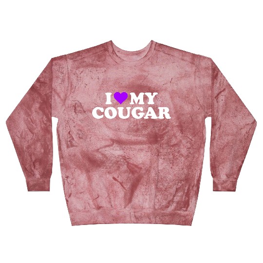 I Love Cougars Cougar Humor Valentine's Day 3BK4 Blast Sweatshirts