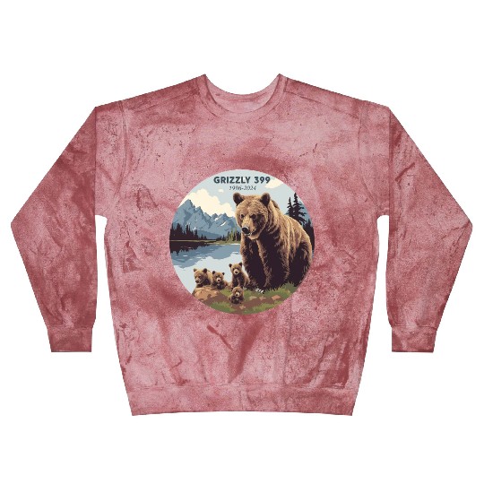Grizzly 399 In Memory of Bear 399 Mama Forever Blast Sweatshirts