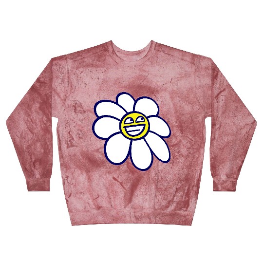 Sweet Flower Spring Summer Nature Funny Face Fun Blast Sweatshirts
