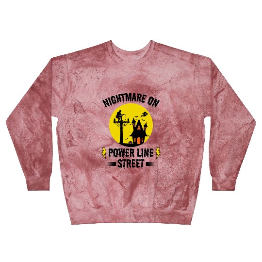 Nightmare on Power Line Street – Lineman Halloween Blast Sweatshirts