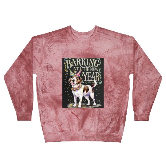 Barking Into the New Year Dog Party chirstmas xmas Blast Sweatshirts