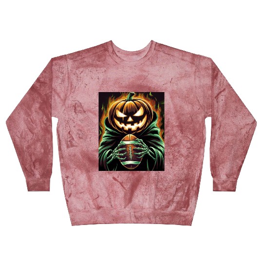 Spooky Halloween Football Jack-O'-Lantern pumpkin Blast Sweatshirts
