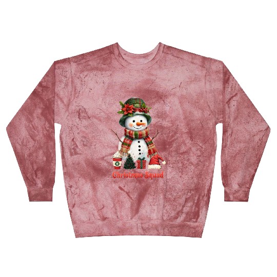 Snowman Christmas Family Gathering Blast Sweatshirts
