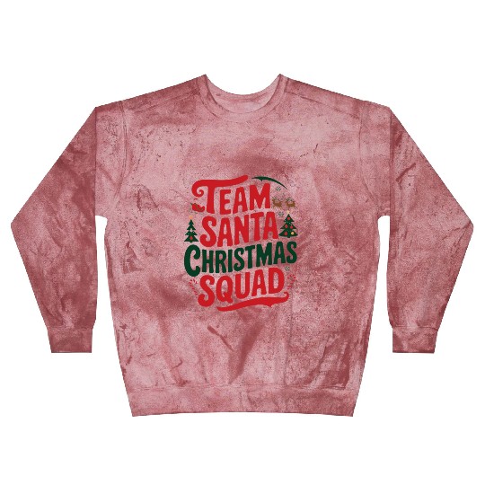 Team Santa Christmas Squad Festive Holiday party Blast Sweatshirts