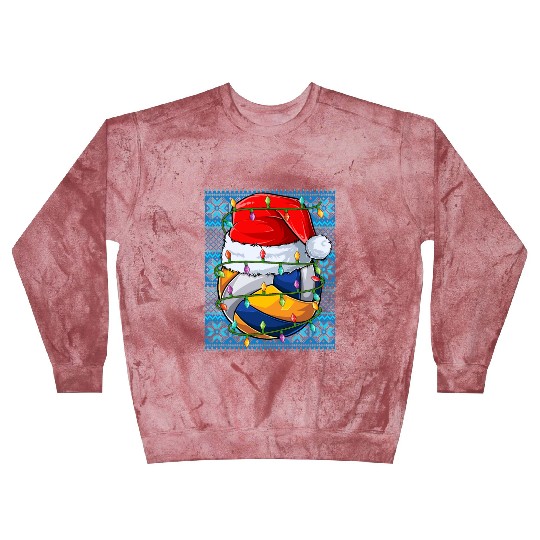 Volleyball Christmas Lights Blast Sweatshirts