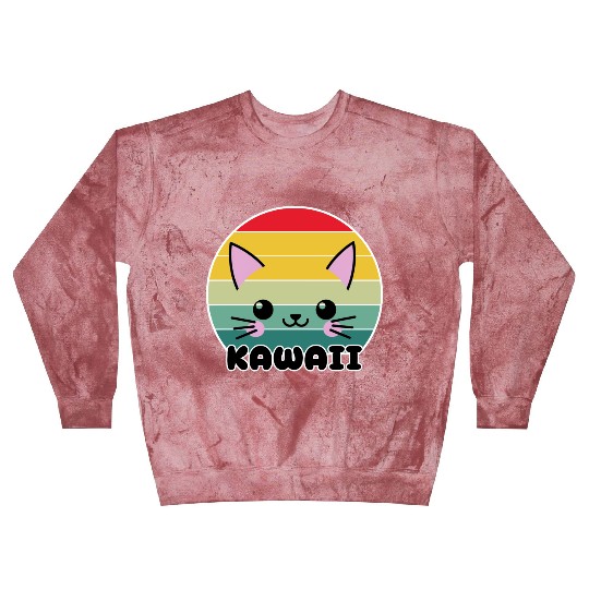 Kawaii Cat Face, Cat Lovers Blast Sweatshirts