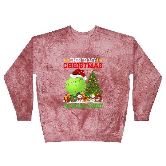 Pickleball Christmas Tree Lights Blast Sweatshirts