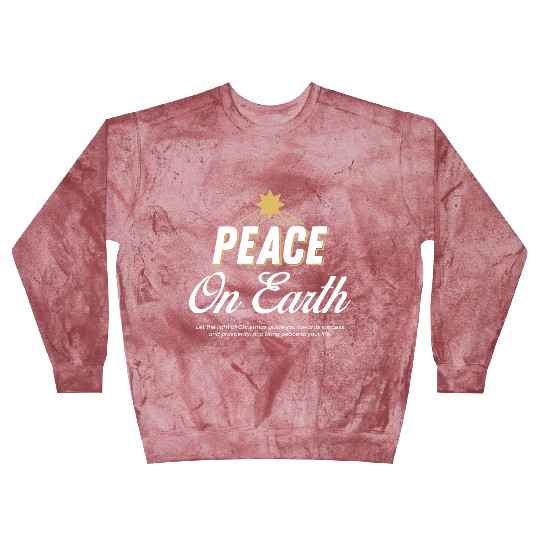 PEACE ON EARTH Design Chirstmas Blast Sweatshirts