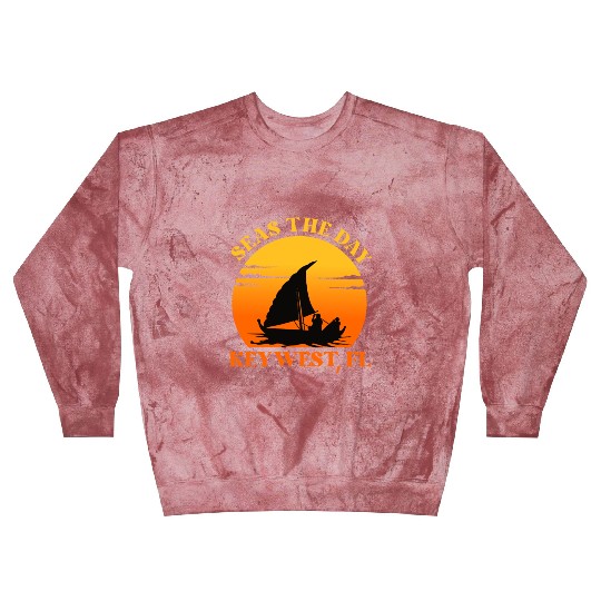 Sunshine-State Florida SEAS DAY KEY-WEST, FL Blast Sweatshirts