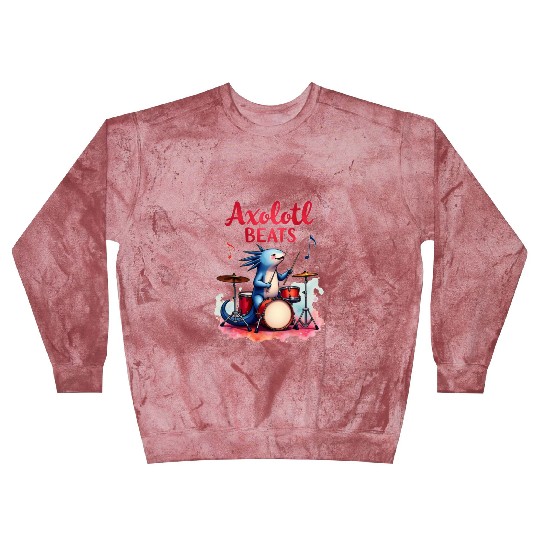 Xolotl Beats Axolotl Funny: Cute Axolotl Blast Sweatshirts