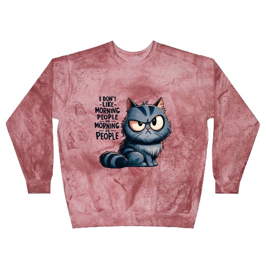 Anti-Morning Grumpy Cat Blast Sweatshirts