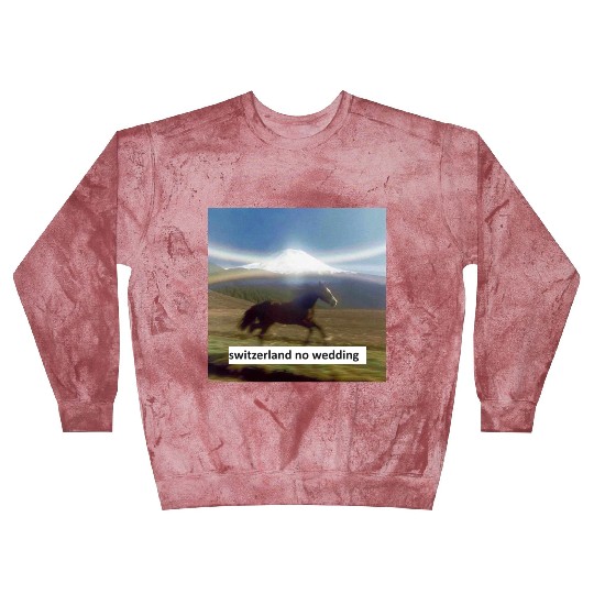 horse switzerland no wedding Blast Sweatshirts
