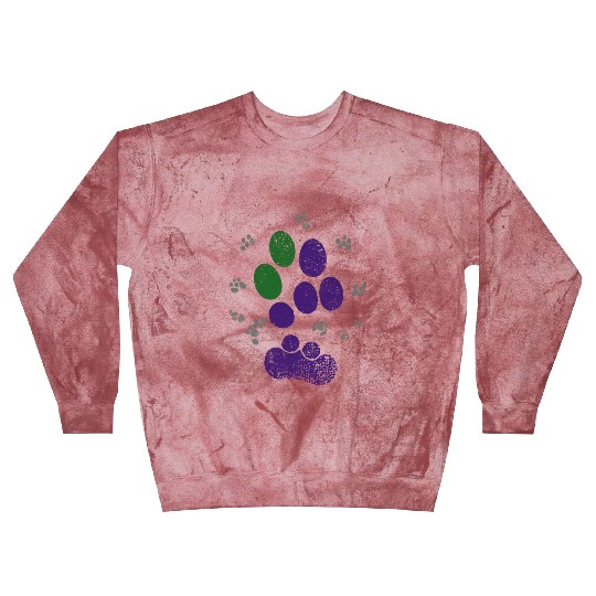 AroAce Cat Paw Prints Blast Sweatshirts