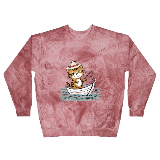 Fishing Feline Blast Sweatshirts