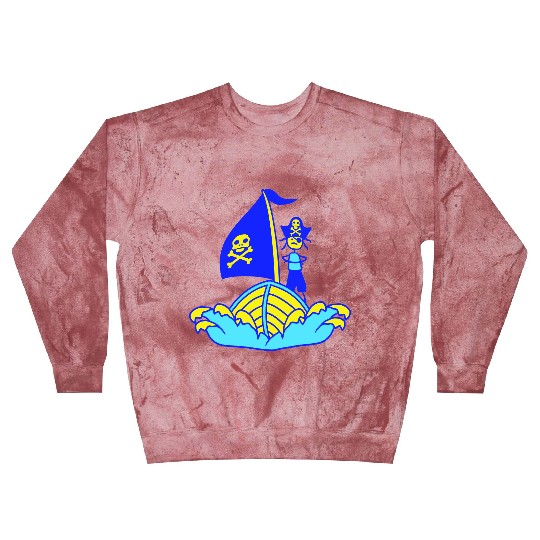Pirate Ship Child Captain Bad Buccaneer Boy Waves Blast Sweatshirts
