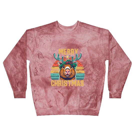 Funny Guinea Pig Christmas Blast Sweatshirts