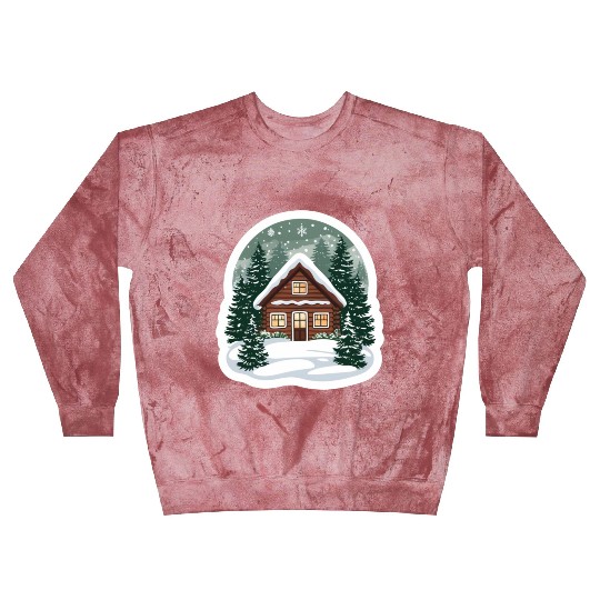 Cozy Cabin in Winter Wonderland Blast Sweatshirts