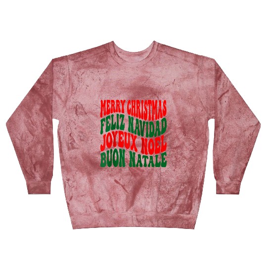 Merry christmas feliz navidad joyeux noel Blast Sweatshirts