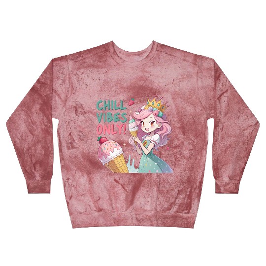 Kawaii Ice Cream Queen: Sweet Summer Vibes D83C DF66 Blast Sweatshirts
