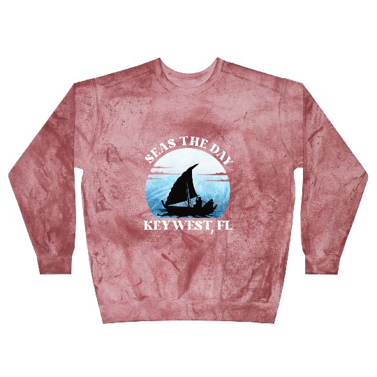 Sunshine-State Florida SEAS DAY KEY-WEST, FL Blast Sweatshirts