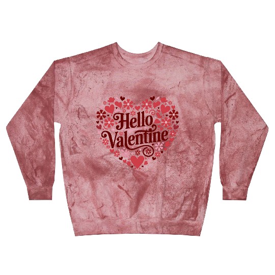 Hello Valentine Sublimation Blast Sweatshirts