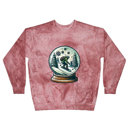 Snowboarding Adventure in Winter Wonderland Blast Sweatshirts