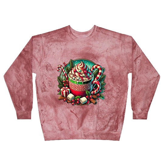 Festive Hot Cocoa Christmas Delight Blast Sweatshirts