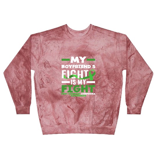 Non-Hodgkin Lymphoma Awareness My Boyfriend Fight Blast Sweatshirts