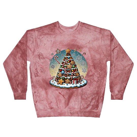 Gingerbread Candy Cane Christmas Tree Blast Sweatshirts