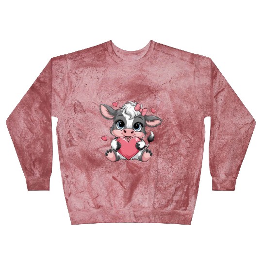 Cow Valentines Blast Sweatshirts
