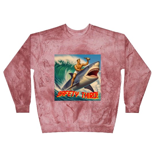 Retro Safety Third Shark Rodeo Blast Sweatshirts