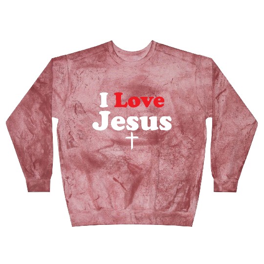 I Love Jesus Christian Christmas Blast Sweatshirts