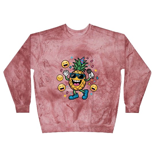 Pineapple Fruit Is Singing Blast Sweatshirts
