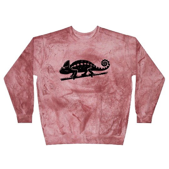 Spotted Chameleon Runs Across A Branch Blast Sweatshirts