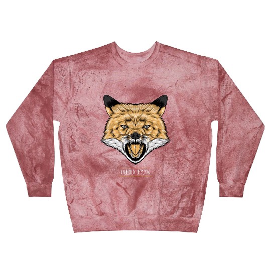 Red Fox Illustration Blast Sweatshirts