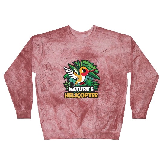 Hummingbird Humor Nature's Helicopter Tropical Blast Sweatshirts