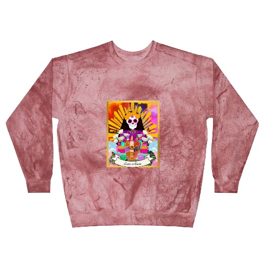 Butterfly Santa Muerte Blast Sweatshirts
