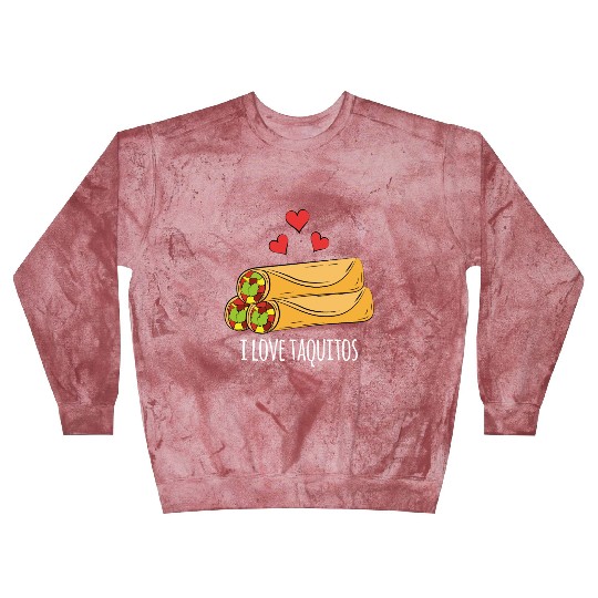 I Love Taquitos Blast Sweatshirts for Mexican Food Fans