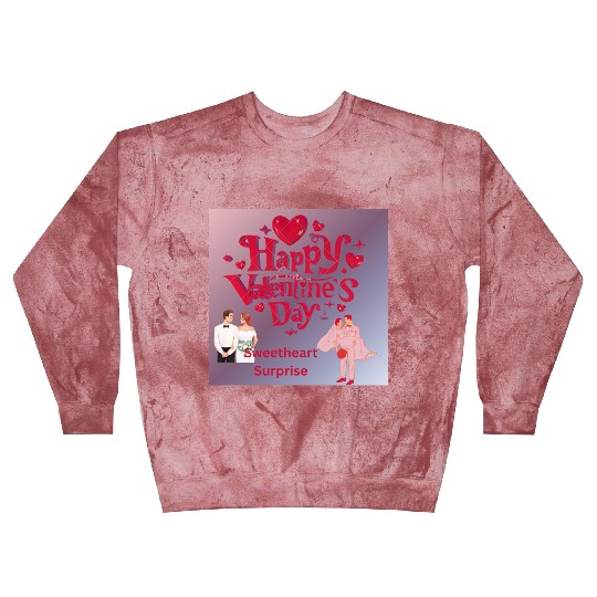 Happy valentine day sweetheart surprise Blast Sweatshirts