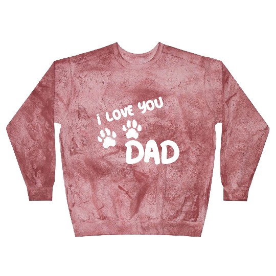 I Love You Dad Puppy Love for dark Blast Sweatshirts