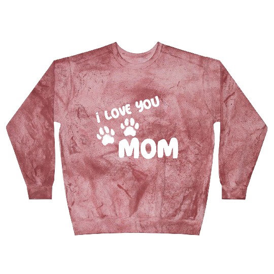 I Love You Mom Puppy Love for dark Blast Sweatshirts