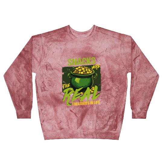 St Patricks Day Snacks Are the Real Treasures in Blast Sweatshirts
