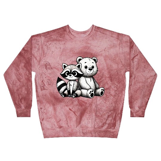 Raccoon & Bear Friendship - Snuggly Companions Blast Sweatshirts
