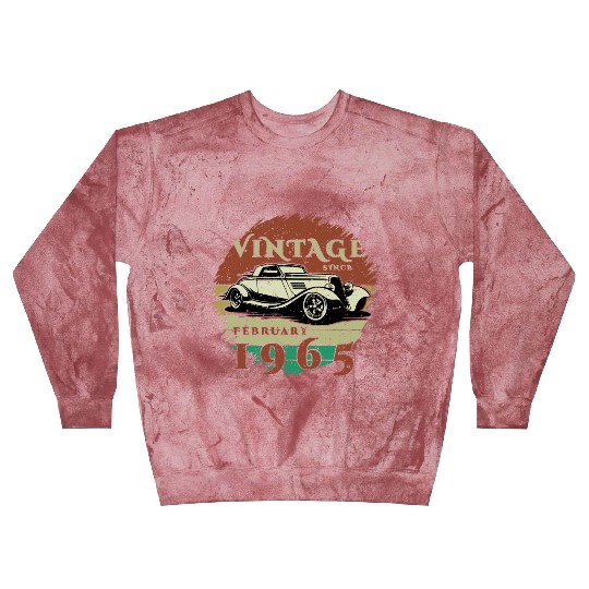 60th birthday Classic Car - Vintage since 02/1965 Blast Sweatshirts