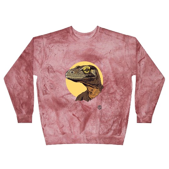 Realistic Komodo Dragon Portrait Blast Sweatshirts
