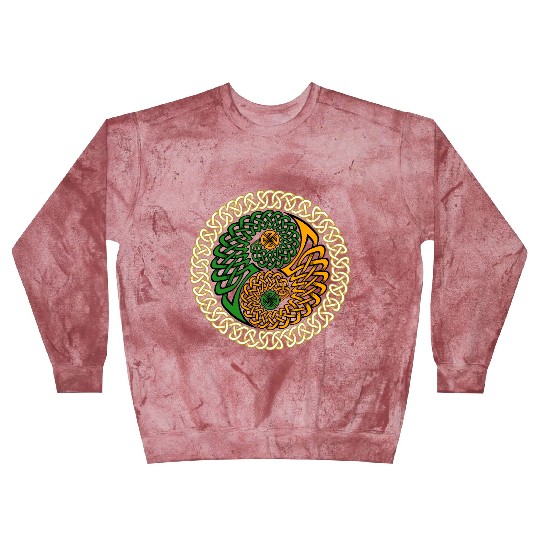 Spiritual Irish Yin & Yang Celtic Knot Blast Sweatshirts