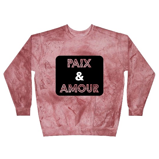 Paix et amour noir Blast Sweatshirts