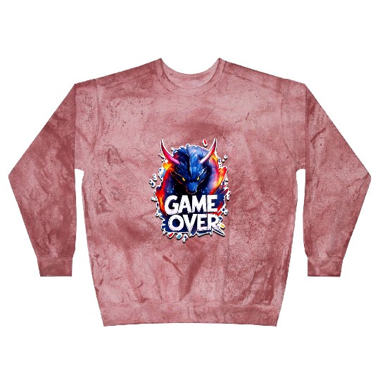 Game Over - Dragon Art - Graffiti Style - Gamer Sl Blast Sweatshirts